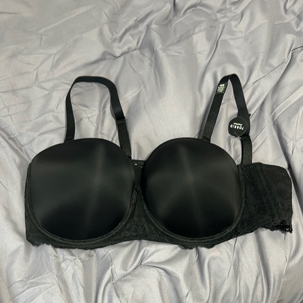 Torrid Black Full-Coverage Bra Intimates & Sleepwear
